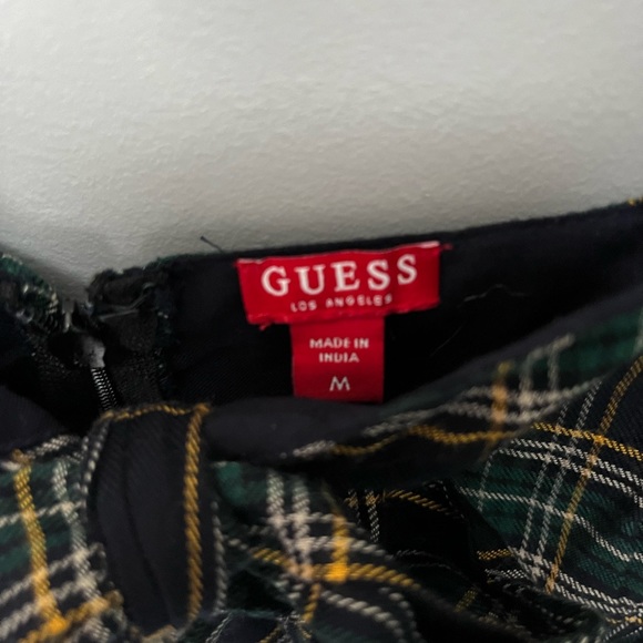 GUESS PLAID MINI DRESS; SIZE M EUC - Picture 3 of 3